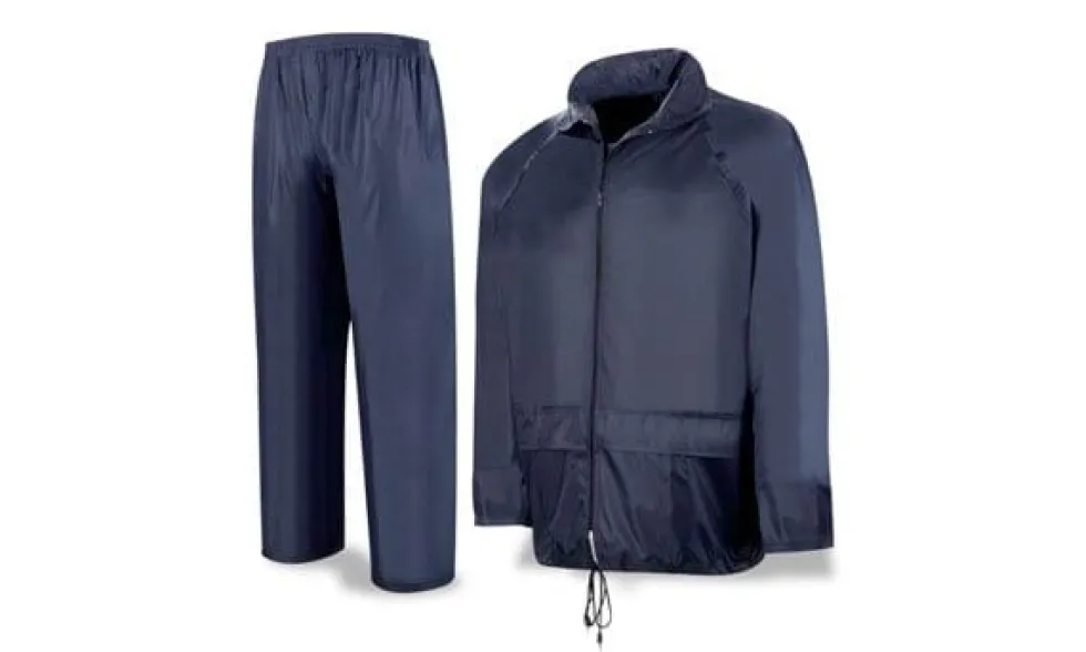 Fato Impermeável p/ Chuva Azul Escuro Marca M-XXL