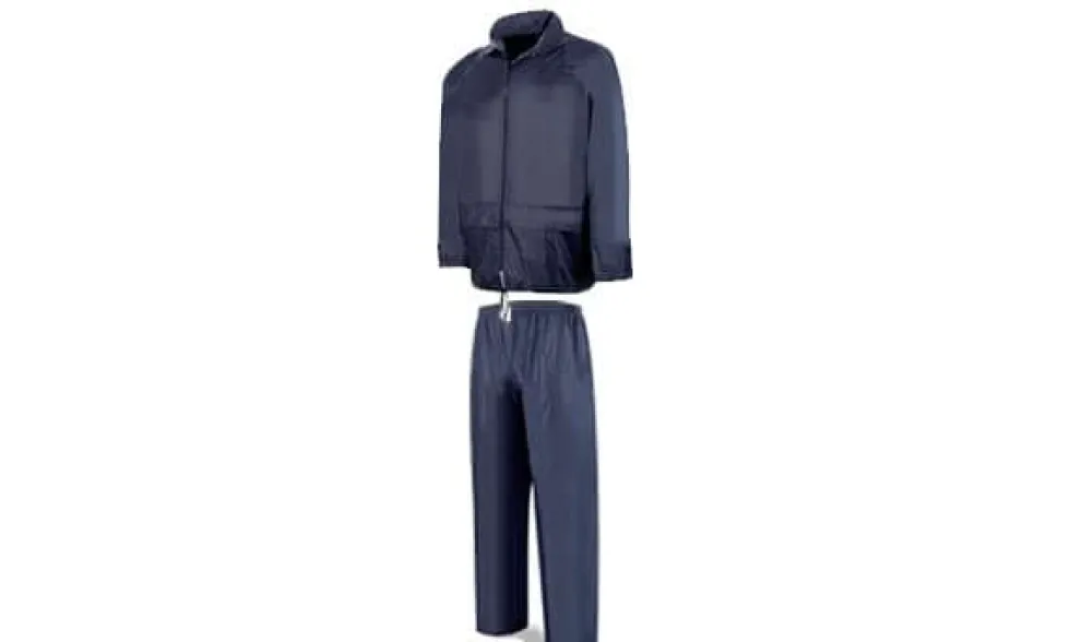 Fato Impermeável p/ Chuva Azul Escuro Marca M-XXL