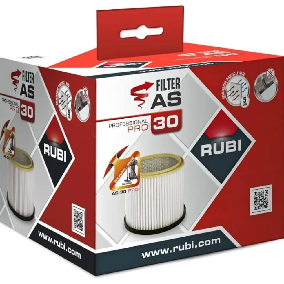 Filtro a Seco p/ Aspirador AS-30-PRO Rubi 50998