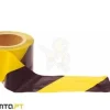 Fita de Sinalização Amarela/Preta 200mx70mm MacFer SWT-02