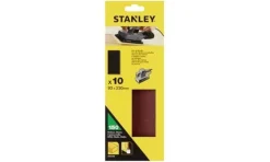 Folhas de Lixa 1/3 93x230mm G150 - 10Uni Stanley STA31070-XJ
