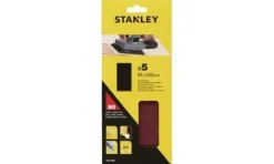 Folhas de Lixa 1/3 93x230mm G80 - 5Uni Stanley STA31093-XJ