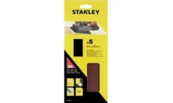 Folhas de Lixa 1/3 93x230mm G60 - 5Uni Stanley STA31096-XJ
