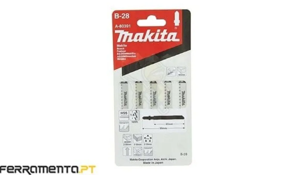 Folhas p/ Serra Tico Tico 5un Makita A-80391
