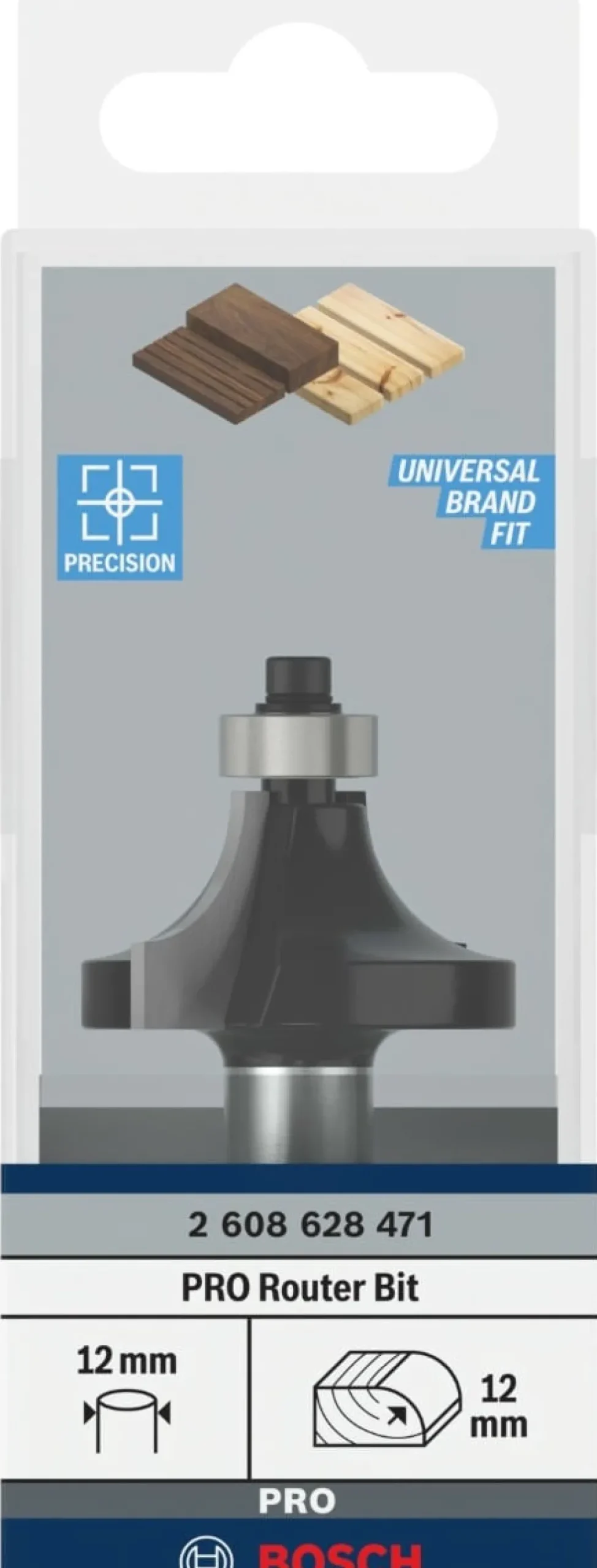 Fresa Arredondar 12x12x19mm Bosch 2608628471