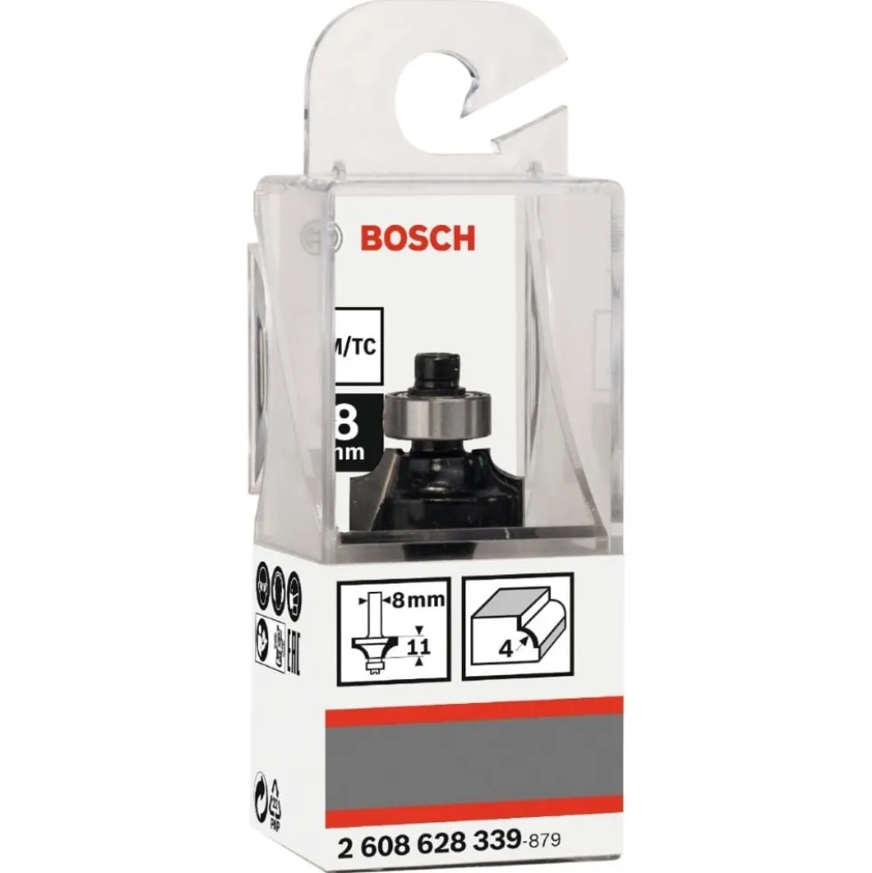 Fresa Arredondar 8x 4 x 13mm Bosch 2608628339