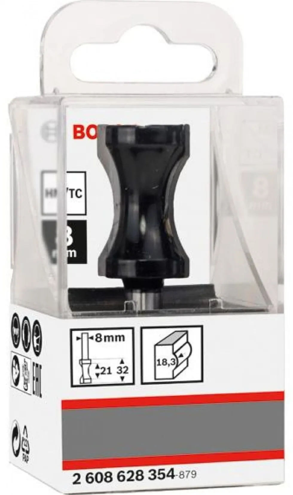 Fresa Barra Plana 8x 21/8,3 x 32mm Bosch 2608628354