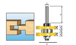 Fresa Macho - Fémea 12mm Makita D-12027
