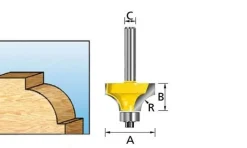 Fresa Molduradora c/ Rolamento 4mm Makita D-09525