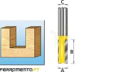 Fresa Recta 2 Navalhas 14-12mm Makita D-10403