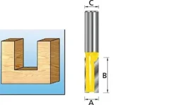 Fresa Recta 2 Navalhas 24-12mm Makita D-10469