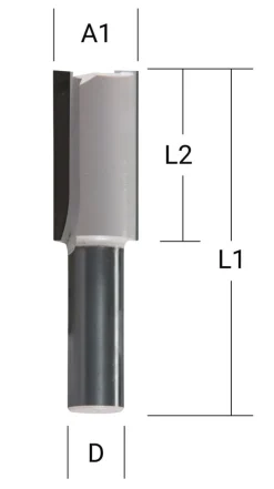 Fresa reta 2 fios, 6 x 8 x 51 x 19 mm Makita D-67739