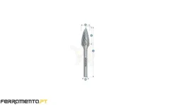 Fresa SPG 12x25x6x70mm Karnasch HP-3 113061.060