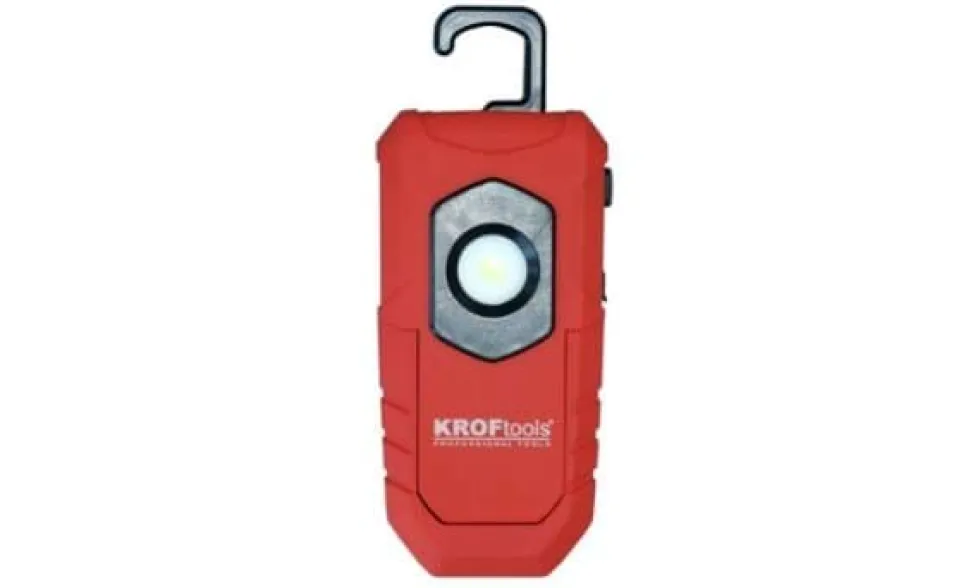 Gambiarra de Bolso COB + 3 LEDS Bateria 180/60LM Kroftools 1062