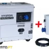 Gerador Diesel P/ Paineis Solares Hyundai DHY6500SE-LRS