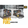 Gerador Gasolina/Gás (GLP) 10kVa 400V Kompak KP-K10000TE-T-DF