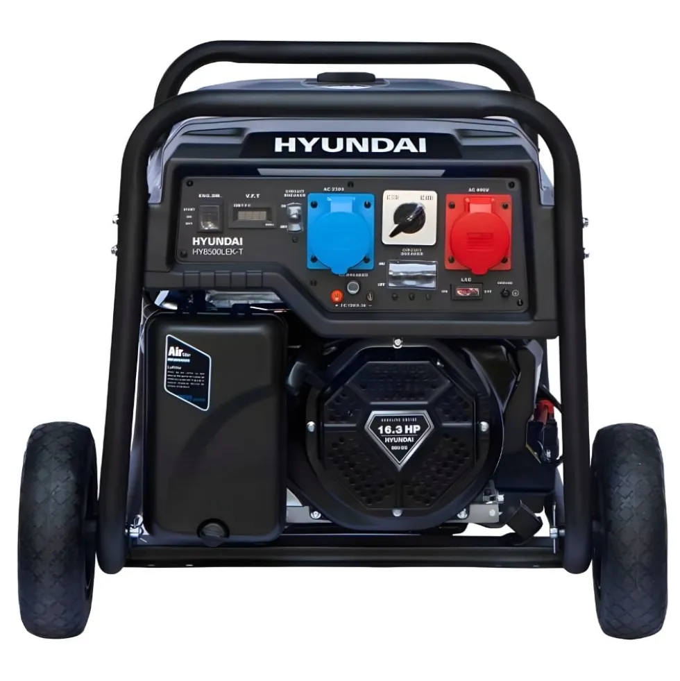 Gerador 400V a Gasolina 7,7 kW / 10,6kVA Hyundai HY10100LEK-T