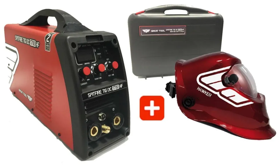 Inverters Monofásicos Great Tool Spitfire TIG DC 1700 HF