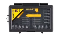 Jogo Bits Chaves de Fendas c/ Roquete - 40Pcs Stanley 0-63-038