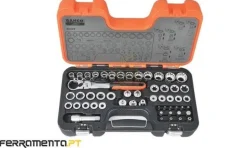 Jogo Caixa C/ Furo Passagem 1/4” 53un Bahco S530T