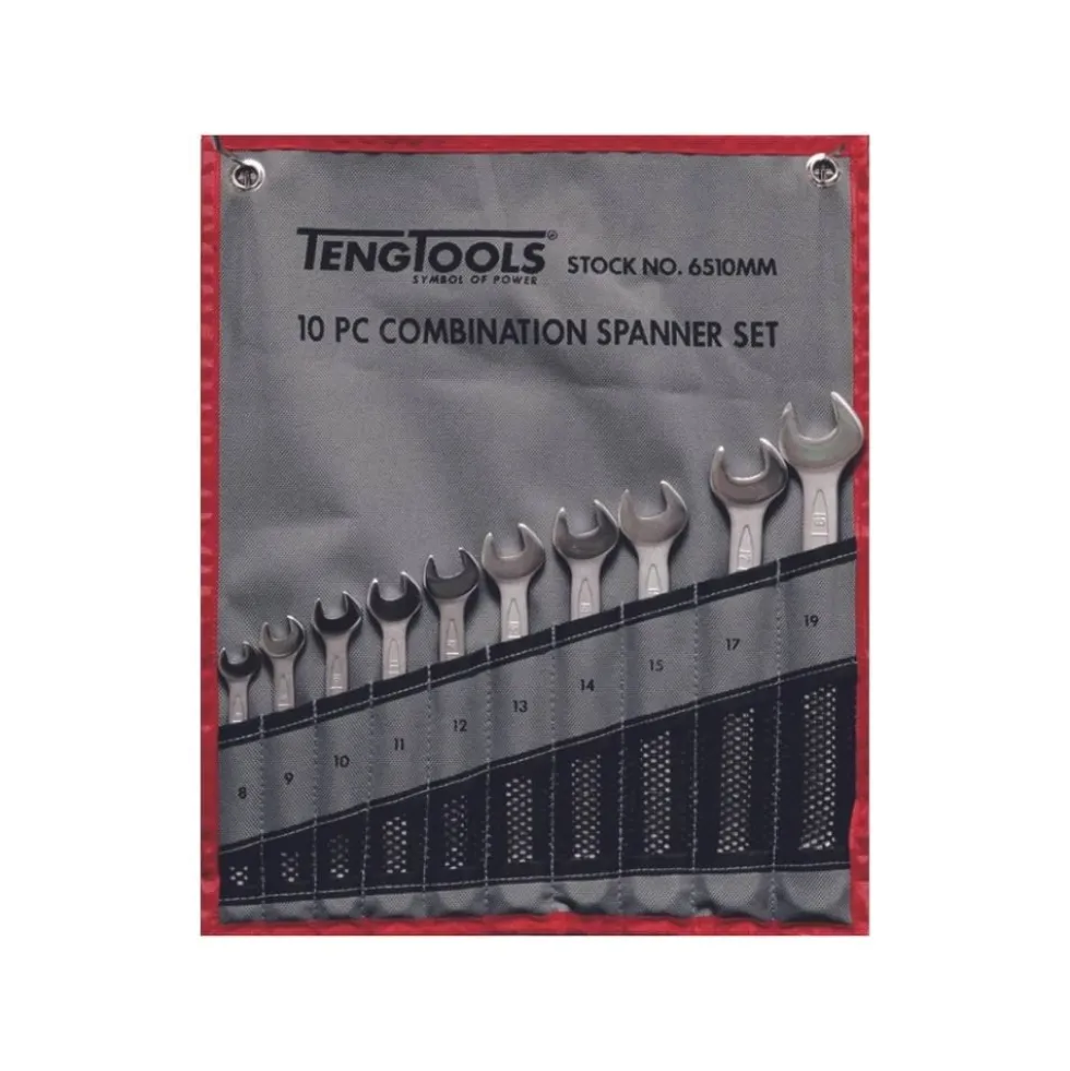 Jogo Chaves Boca/Luneta 10Pcs Teng Tools 6510-mm
