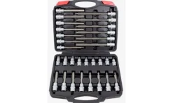 Jogo chaves caixa com bit hex 1/2" 30 peças Kroftools 6030