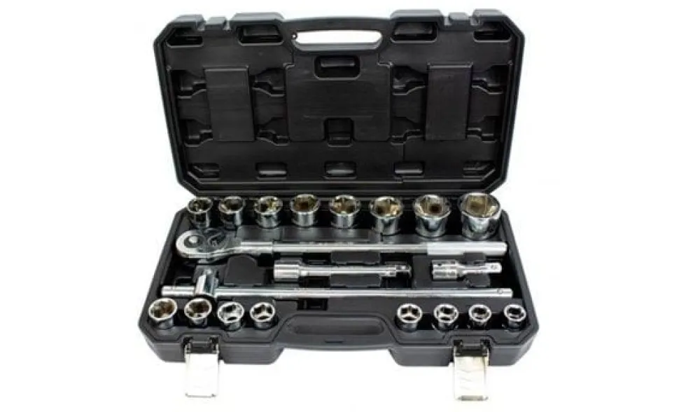 Jogo Chaves Caixa 3/4" 6PT - 21Pcs Kroftools 2123