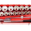 Jogo Chaves Caixa 1" 6PT - 21Pcs Kroftools 100000