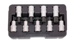 Jogo 9 chaves 1/2” com bit torx T25-T70 60mm Kroftools 6102