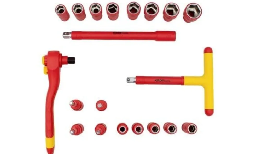 Jogo Chaves de Caixa Isoladas VDE 1/2” 20 Pcs Kroftools 3020