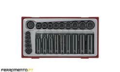 Jogo Chaves de Impacto 1/4" e 3/8" Teng Tools TT9024