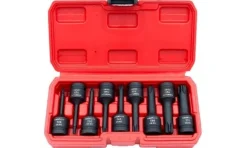 Jogo 9 chaves 1/2” impacto torx T20-T70 Kroftools 6098