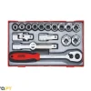 Jogo Chaves Métricas 12 Pontos 1/2" Teng Tools TT1218