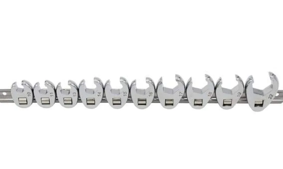 Jogo Chaves Pé de Galo 3/8” 10-22mm 10Pcs Kroftools 3835