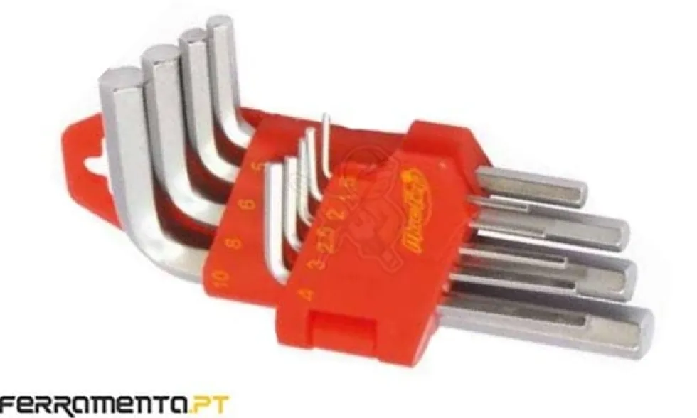Jogo 9 Chaves Sextavadas 1,5-10mm MacFer WLHR-146S