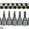 Jogo 9 Chaves Torx 3/8" TX10-TX50 Teng Tools M3813TX