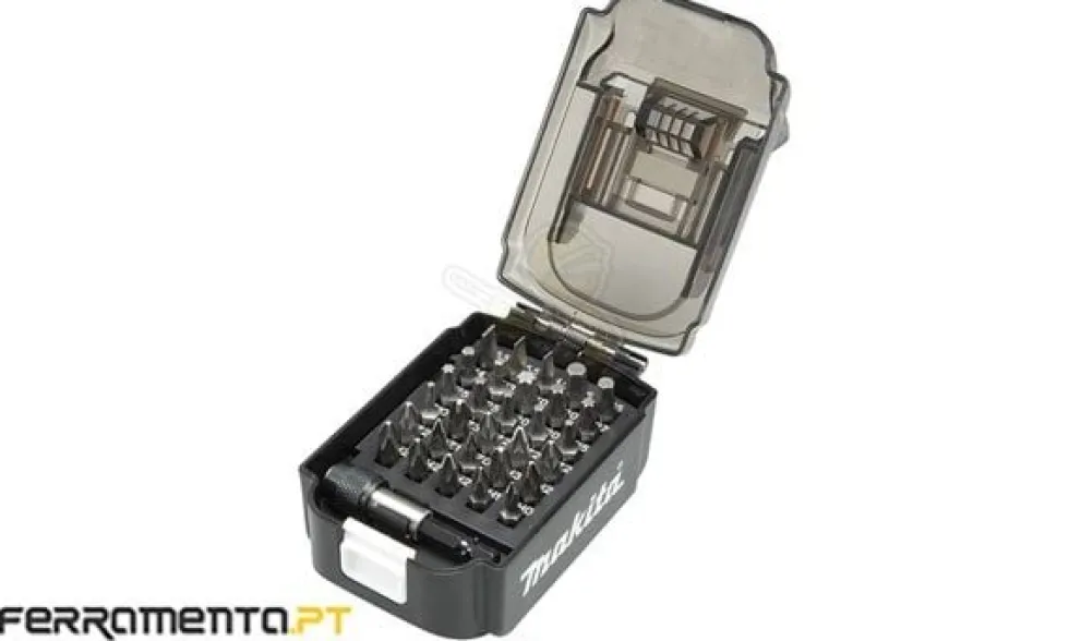 Jogo de Bits 1/4" + Adaptador 31Pcs Makita B-68317