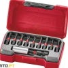 Jogo de Bits de Impacto 1/4" 10Pcs Teng Tools TM-010