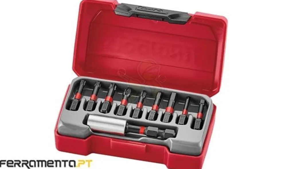 Jogo de Bits de Impacto 1/4" 10Pcs Teng Tools TM-010