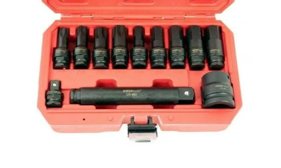 Jogo de Bits de impacto 3/4” 12 Peças Kroftools 6159