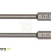 Jogo de Bits Torx T15 1/4" 2Pcs Teng Tools TX-7001502