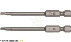 Jogo de Bits Torx T15 1/4" 2Pcs Teng Tools TX-7001502