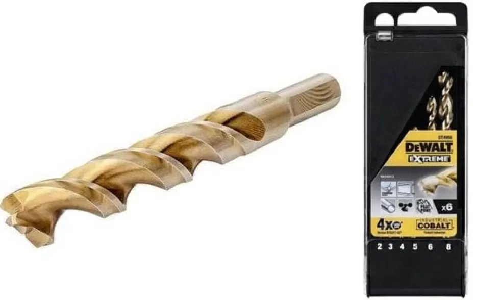 Jogo de 6 Brocas HSS-E P/ Metal 2-8mm Dewalt DT4956-QZ