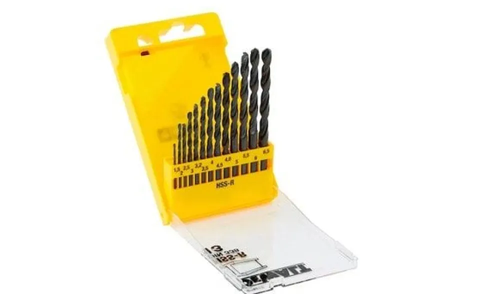Jogo de 13 Brocas HSS-R DIN 338 1,5 – 6,5mm Dewalt DT5912-QZ