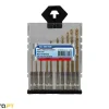 Jogo de Brocas TIT HSS com pontas 1/4" 10 Pcs King Tony 11101SQ