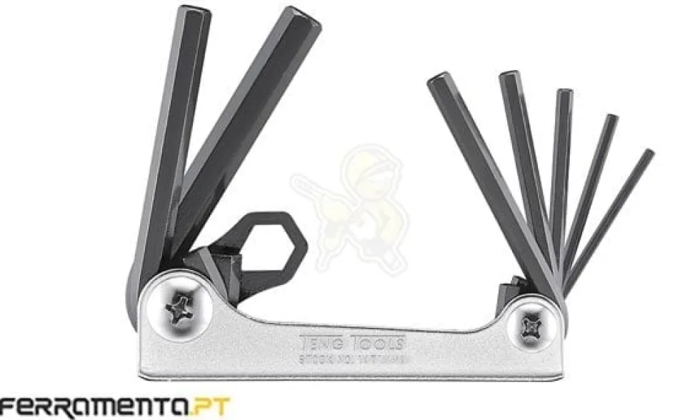 Jogo de Chaves Allen Retráteis 7Pcs Teng Tools 1471MMA