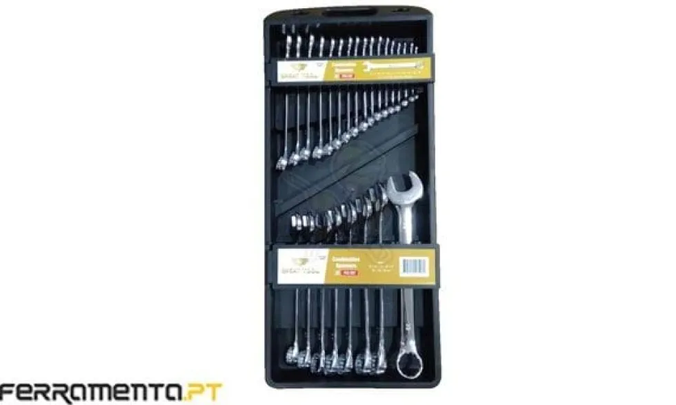 Jogo de 25 Chaves Boca/Luneta 6-32mm Great Tool JGBCLT632