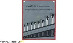 Jogo de 8 Chaves Combinadas com Roquete Teng Tools 6508RMM