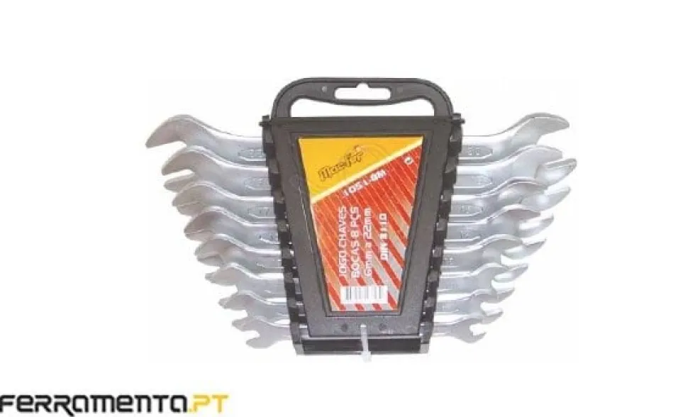 Jogo de Chaves de Boca 6-22mm 8Pcs MacFer 2051-8M