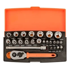 Jogo de Chaves de Caixa 1/4" com bits 25Pcs Bahco SL25